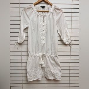 Land’s End Sheer White Gauze Beach coverup, Size XS (2-4)